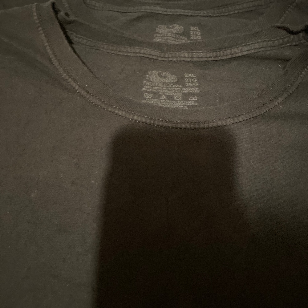 Solid black t shirt